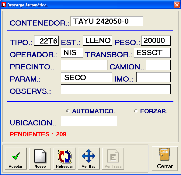 PANTALLA DE DESCARGA